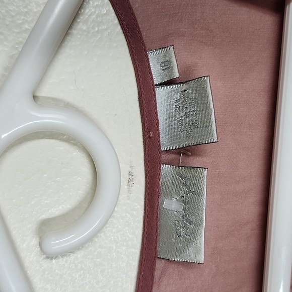 Spiegel 100% Silk Deep Mauve Rossette sheer Tank Top Y2K coquette girl womens 18 - Picture 5 of 7